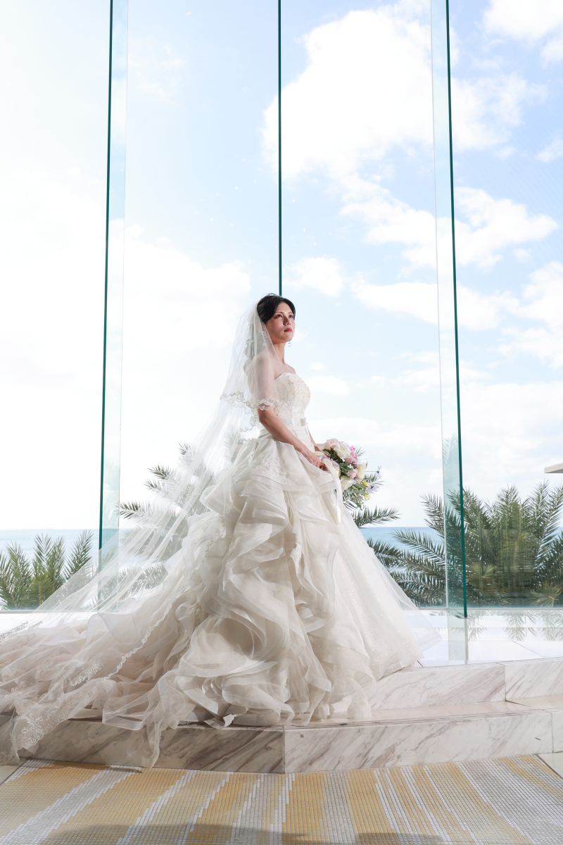 美景が美しい花嫁さまのお姿をより一層引き立てます