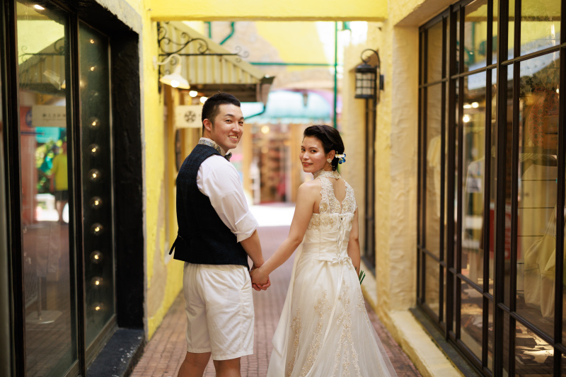 白ドレス(ビーチ&アメリカンビレッジ)