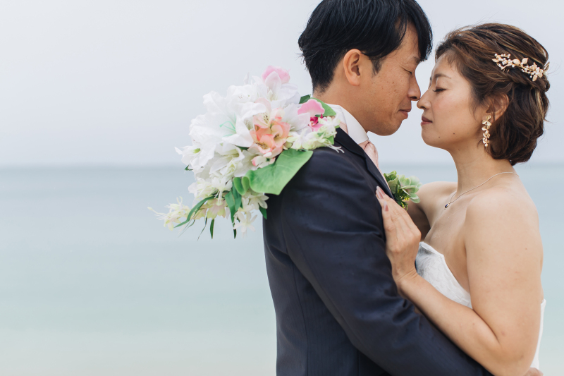 JUST&hearts;MARRIED！ビーチに映える2人の姿