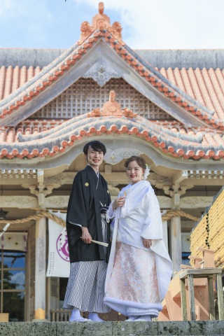 晴天の日に和装＆洋装でお撮影♪