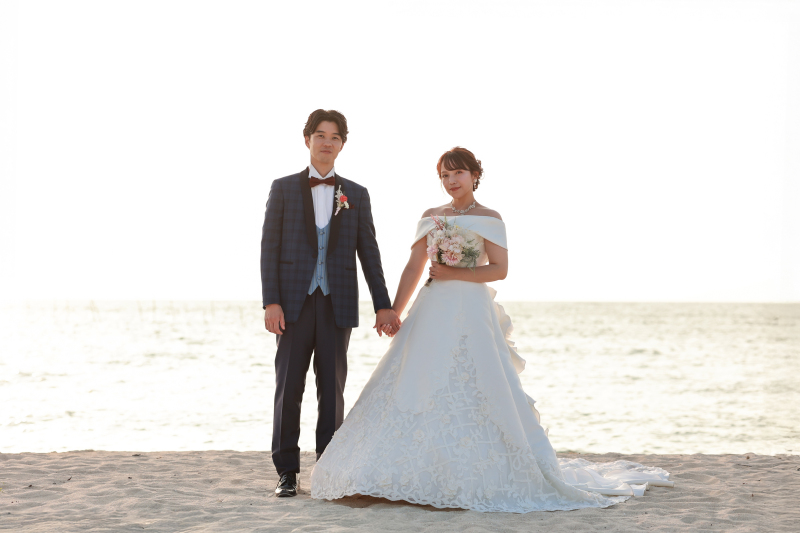 手を繋いで、記念写真。ただただ幸せを感じます☆彡