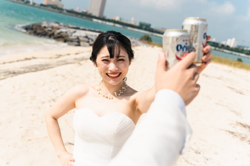 オリオンビールで乾杯