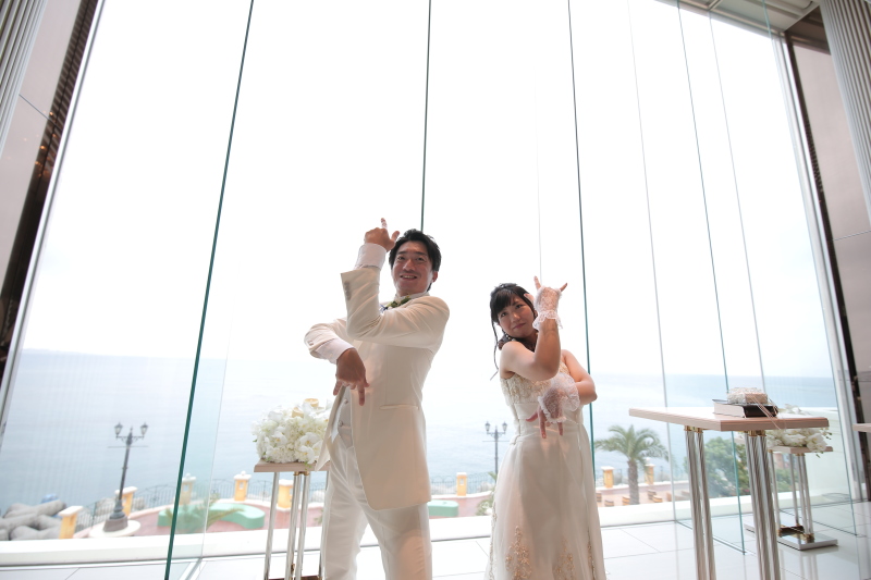 チャペルで決めポーズ(^^)/