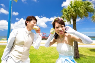 撮影グッズで遊び心満載☆