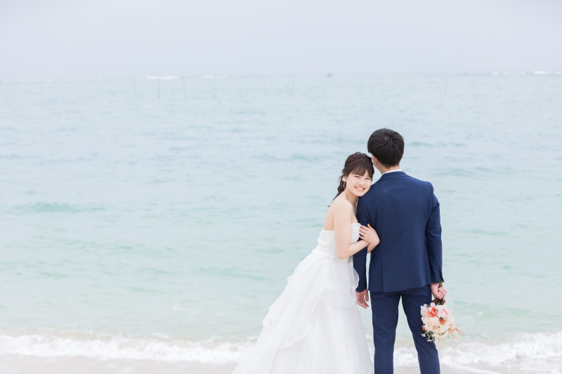 ご新婦様の振り向きショット