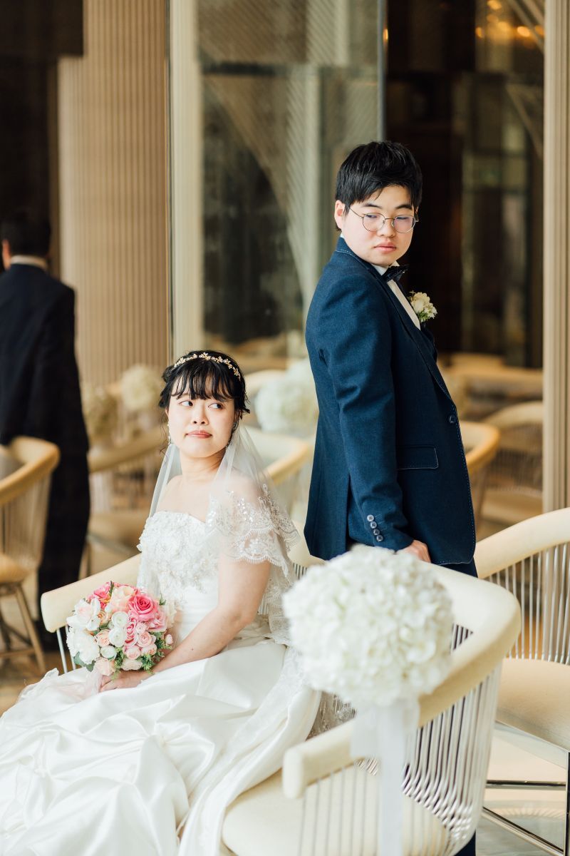 幸せオーラ*全開のおふたり(⋈◍>◡<◍)。✧♡