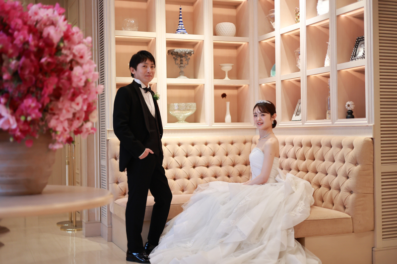 ゆったりとした時間の中で♡ふたりの幸せな未来への期待感が感じられるチャペル撮影♡