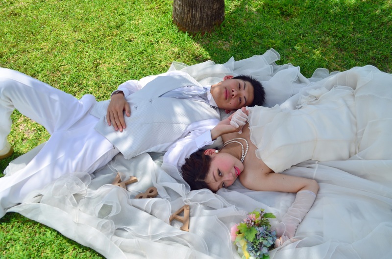 寝ころびショット