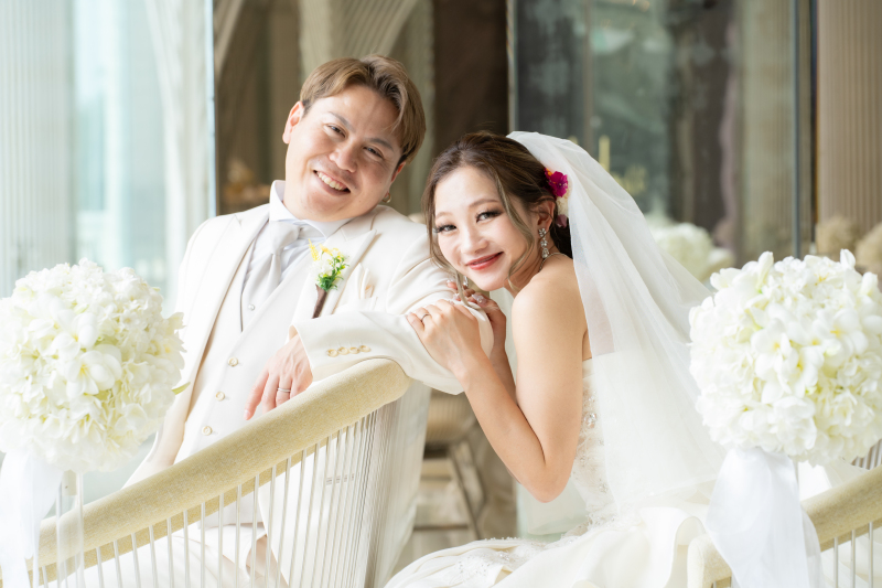 とても優しい自然光に包まれて、幸せオーラ全開です