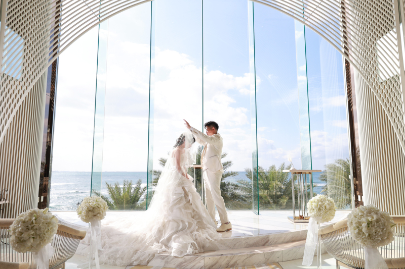 《挙式風シーンの撮影》ウエディングベール*アップ