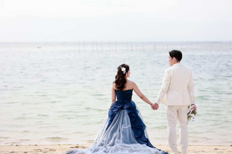 ビーチで撮影スタート♪