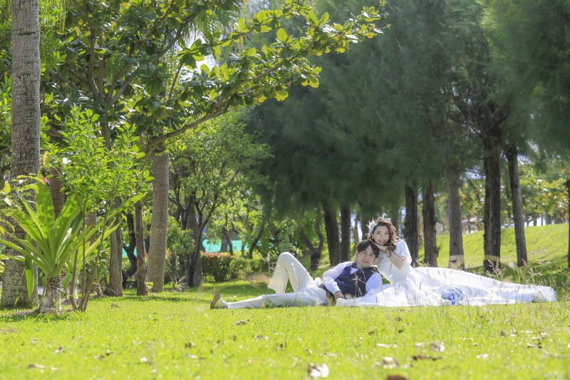 ビーチ隣接のグリーンでも☆