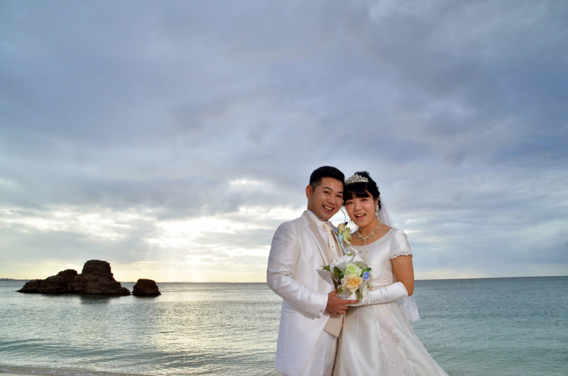 夕日が垣間見えました♡