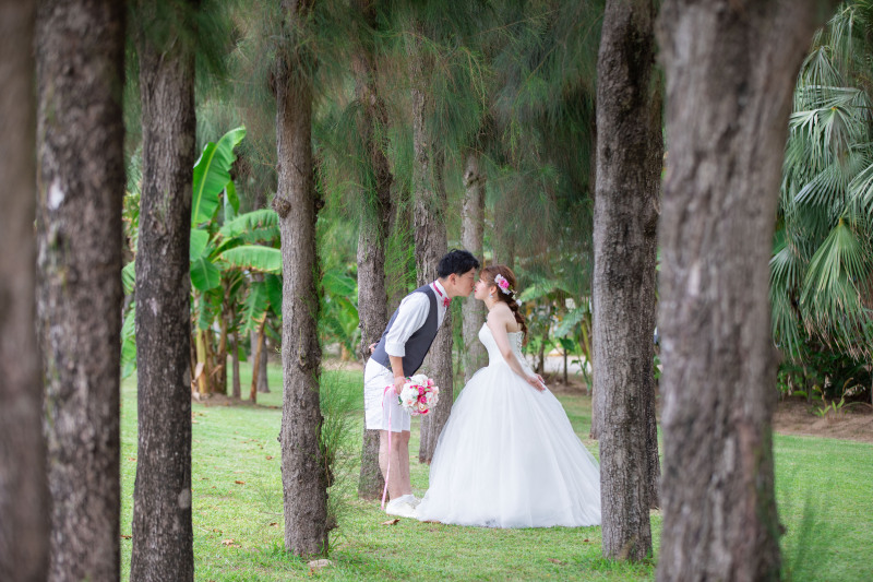 ビーチフォト♪（ウエディングドレス）