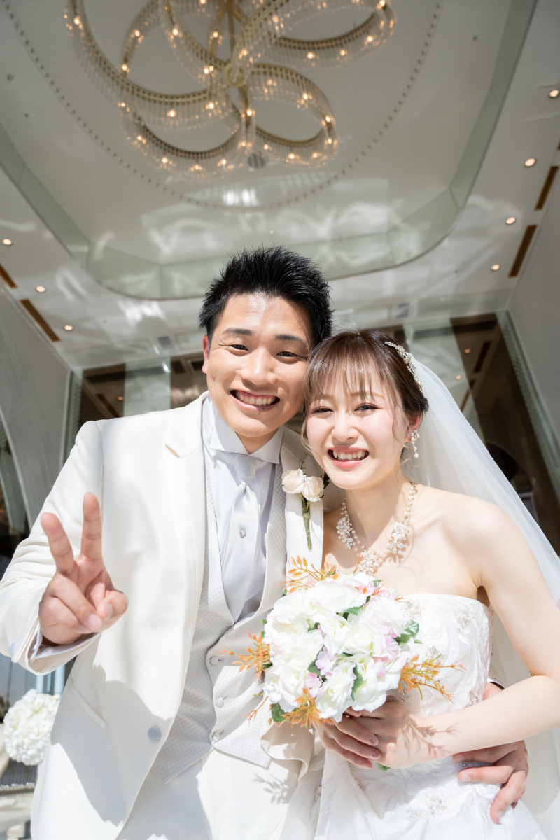 笑顔で