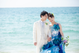 沖縄ブルーに包まれて