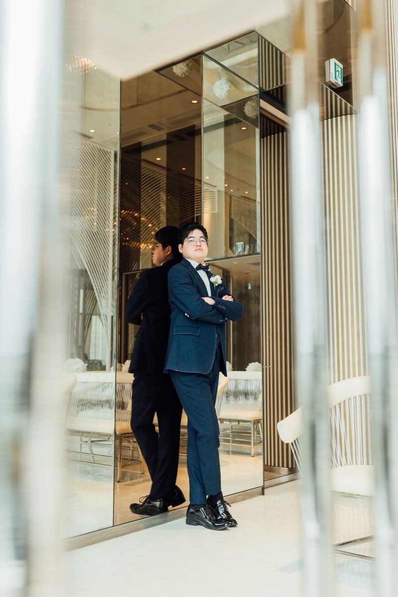 固い決意とともに、ビシッと決まったご新郎さま!!