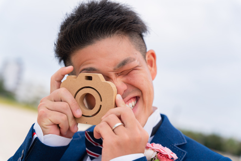 新郎カメラマン!?