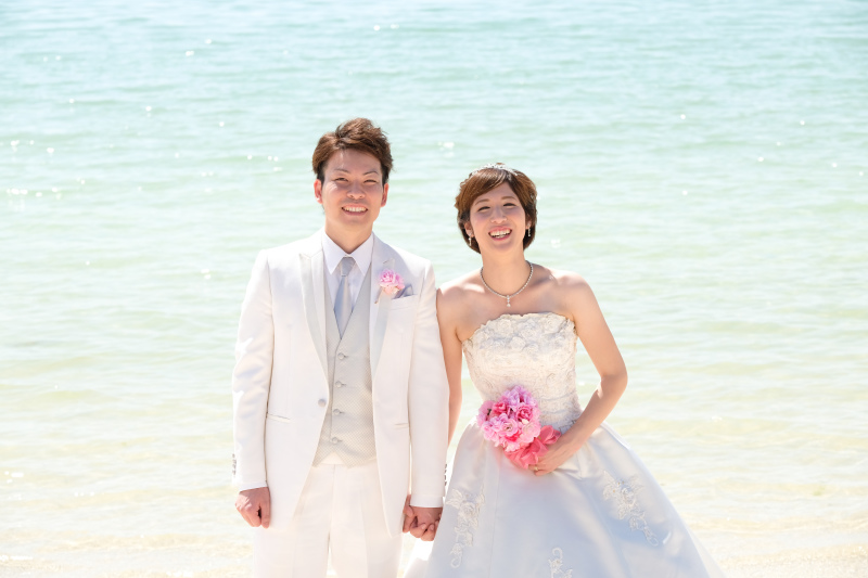 綺麗な海でのショット