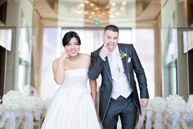 ふたりらしさたっぷり☆彡ユーモアラスで明るく温かいお人柄が写真からも伝わります♪