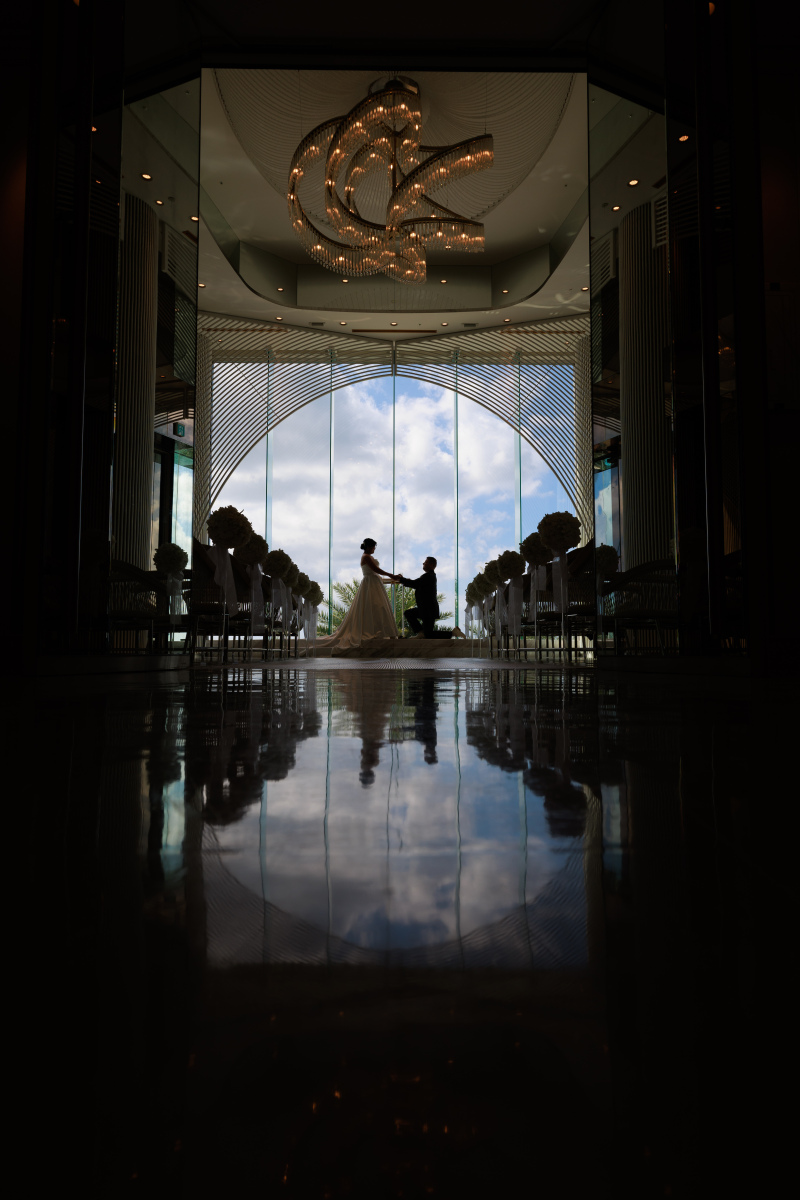 《チャペル全景》見つめ合い、永遠の愛を誓います*