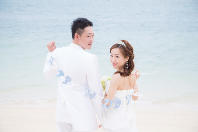 海らしいガーランドと一緒に！