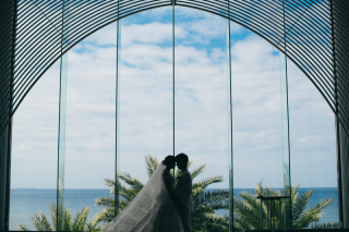 ≪チャペル＆ビーチ撮影≫優しい光に包まれたロマンチックな撮影