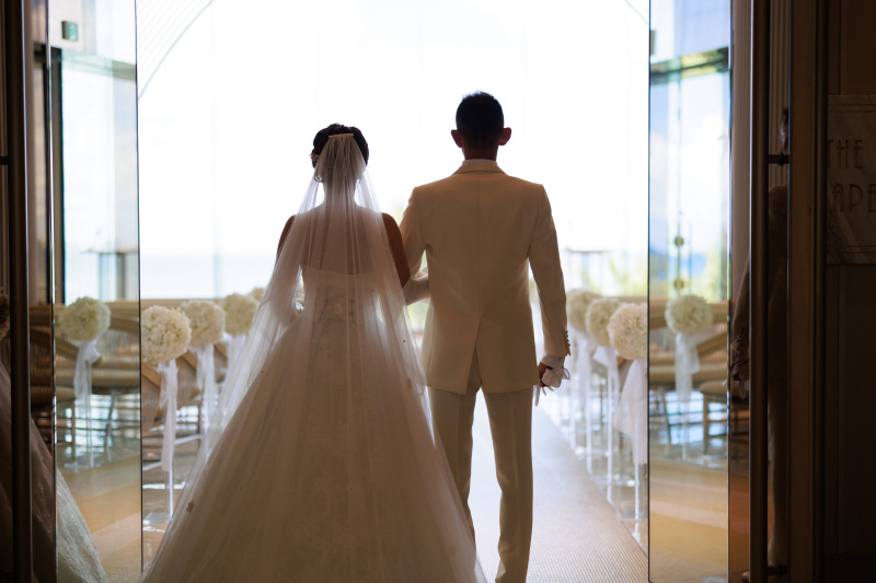 家族３人で記念写真♡チャペルで幸せ*フォトウエディング♡改めて新たなスタート☆彡