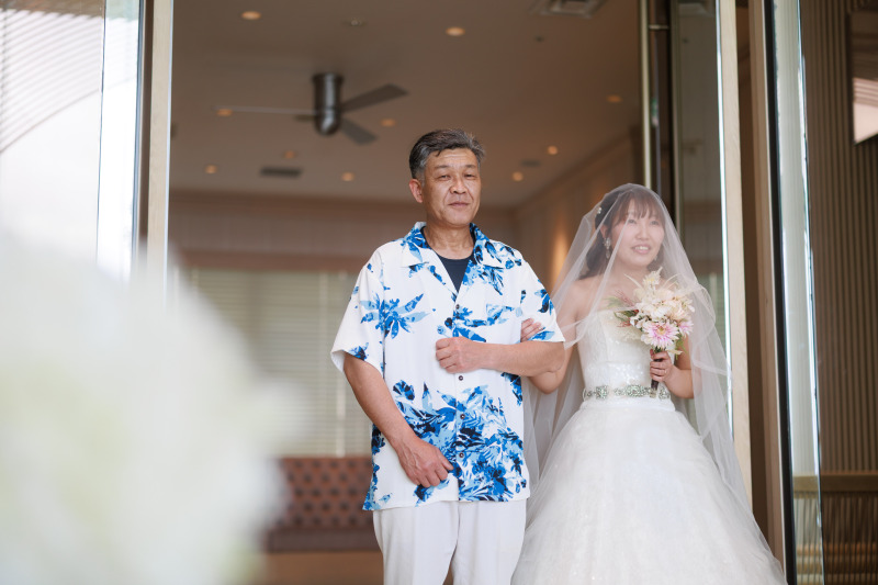 ♪♪お父様といっしょに幸せのバージンロード♪♪