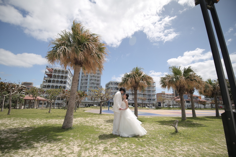 南国感あるヤシの木でパッシャリ☆