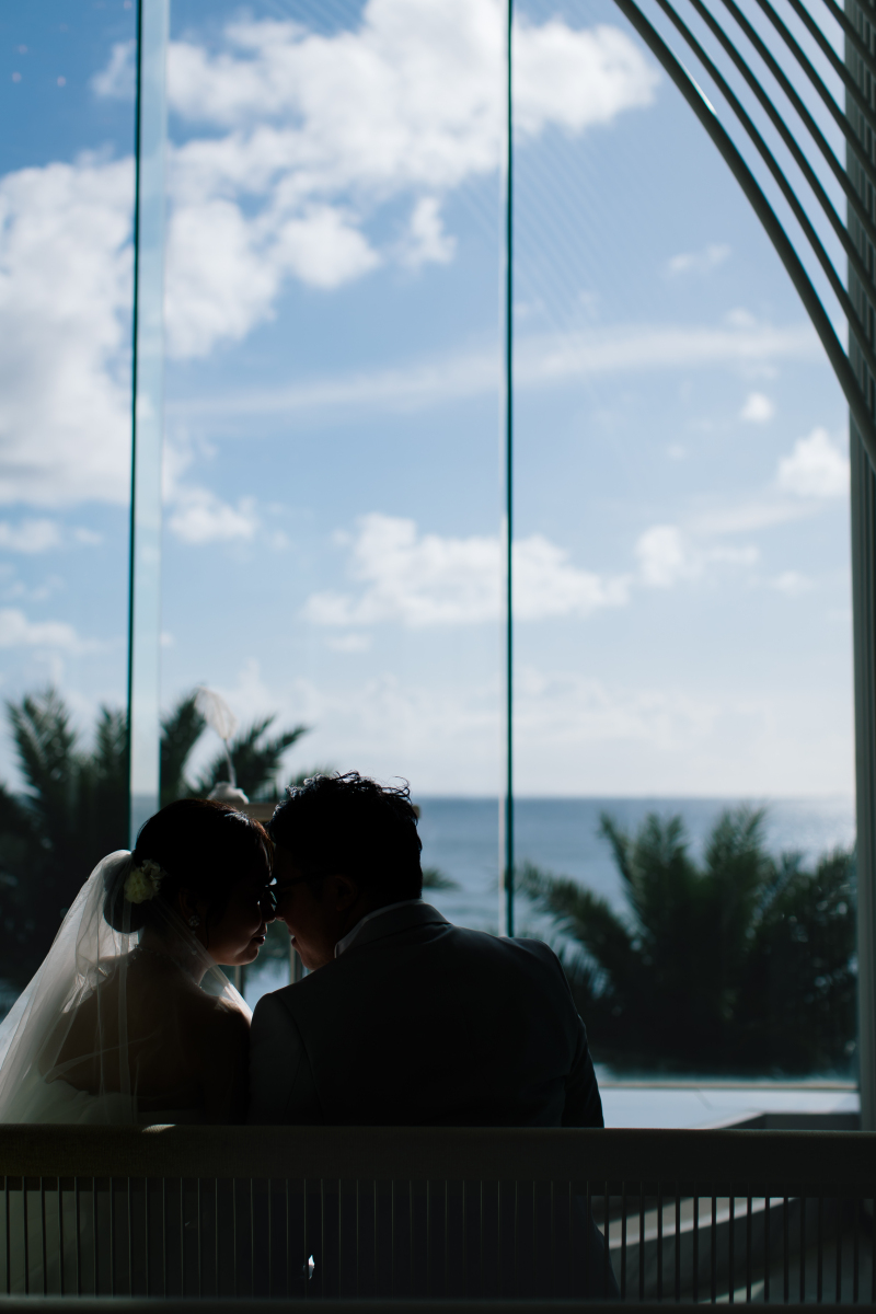 ロマンチック♡ふたりのシルエットと背景にくぎ付け