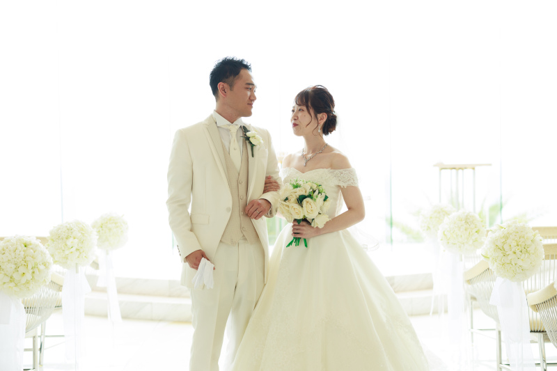 にっこり笑顔で