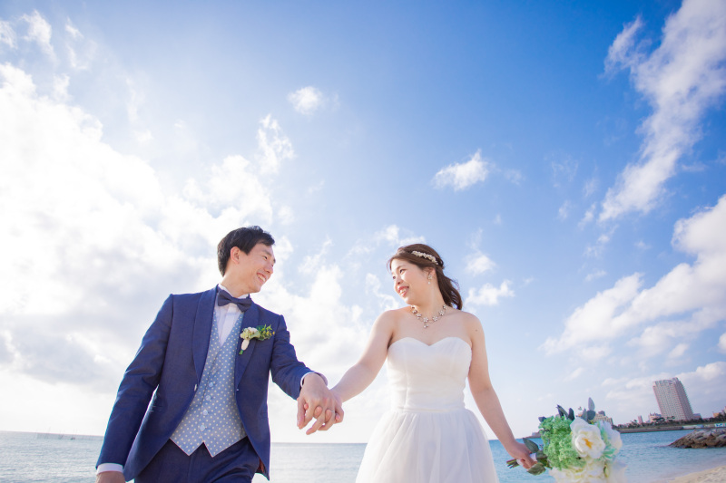 ビーチにおりて、、、