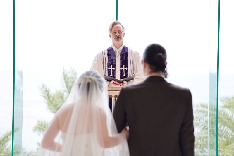 心をひとつに、誓いの言葉を受けて