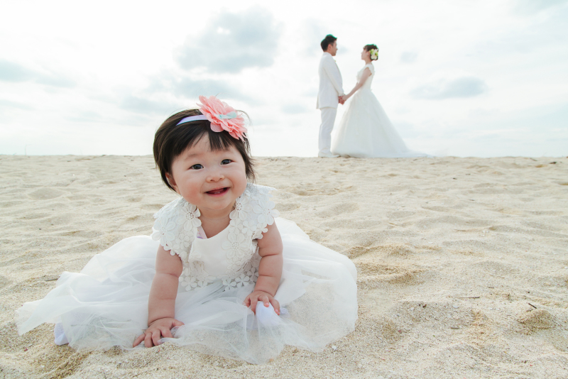 家族でフォトウェディング