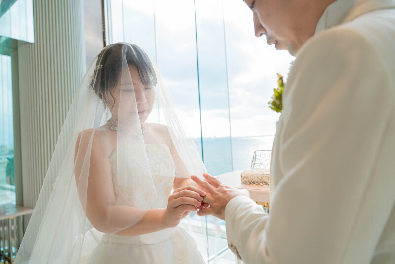 指輪交換シーン