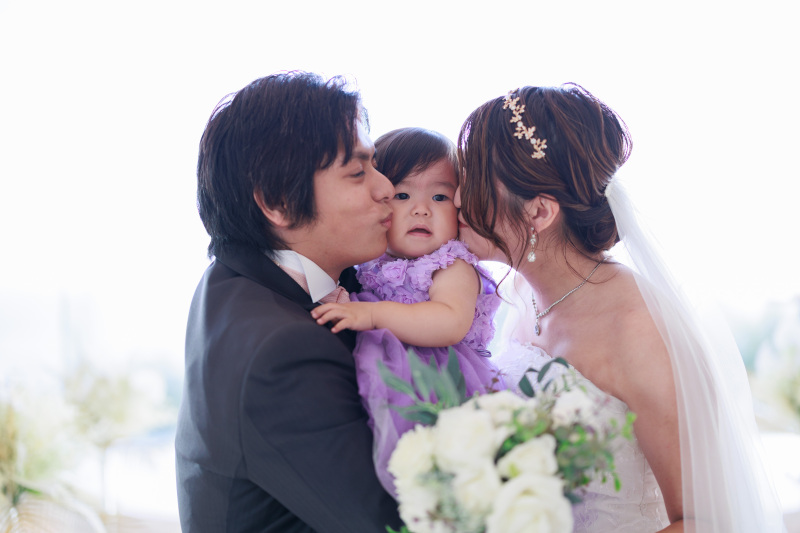お子様も一緒に家族ショット♡♡