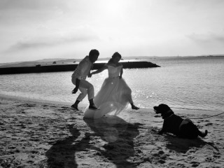 お2人と愛犬でファミリーフォト！！！