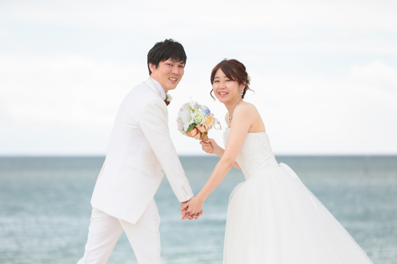 浜辺でパシャリ