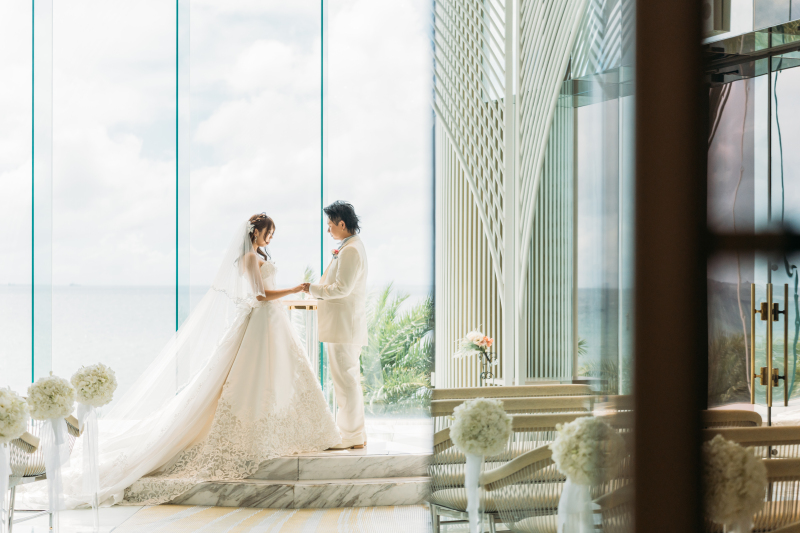 きらめく陽光も2人を祝福