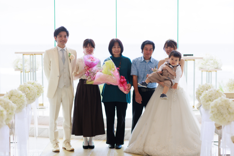 新婦様のご家族と・・・