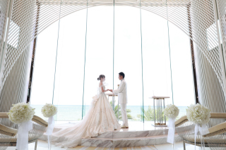 沖縄のリゾートチャペル＆ビーチ撮影♪