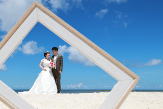 チャペル＆ビーチ＊沖縄感じるロケーションで素敵な思い出を＊