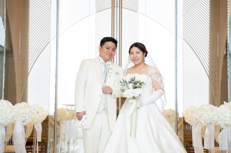 緊張がほどけて、おふたりらしい笑顔に