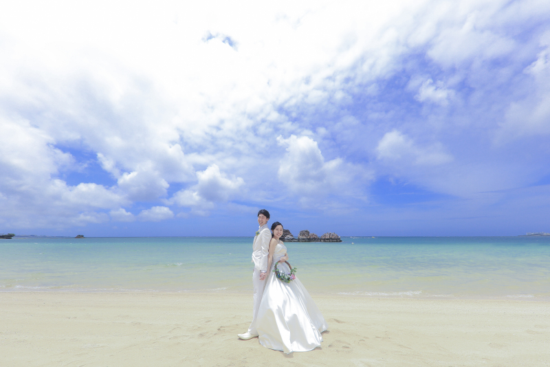 広がる空と海