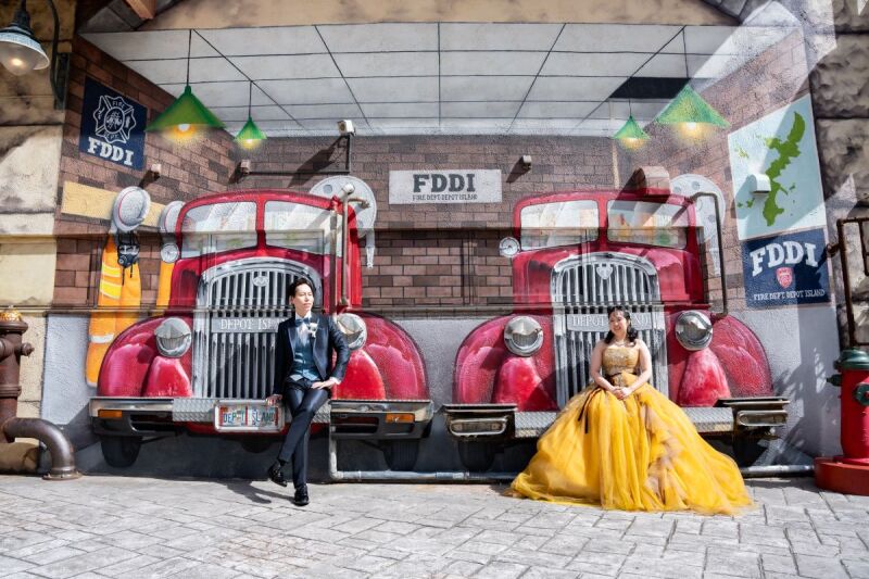 どの風景もカラフル☆アメリカンビレッジをお散歩♪