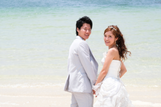 8月に結婚式を控えているお客様の前撮り撮影♪