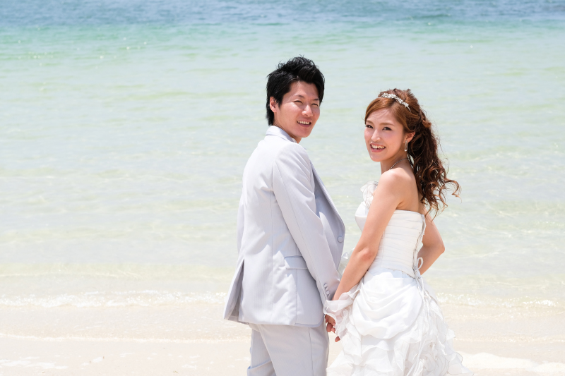 8月に結婚式を控えているお客様の前撮り撮影♪
