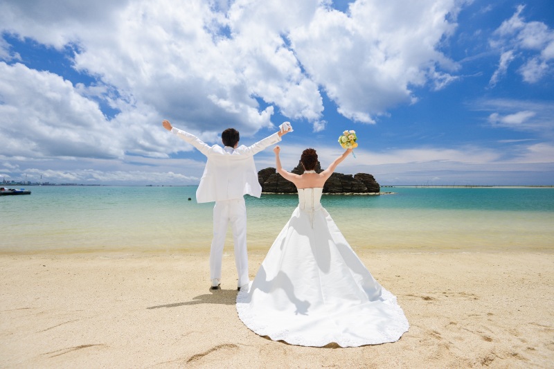 海のグラデーションを眺めながら