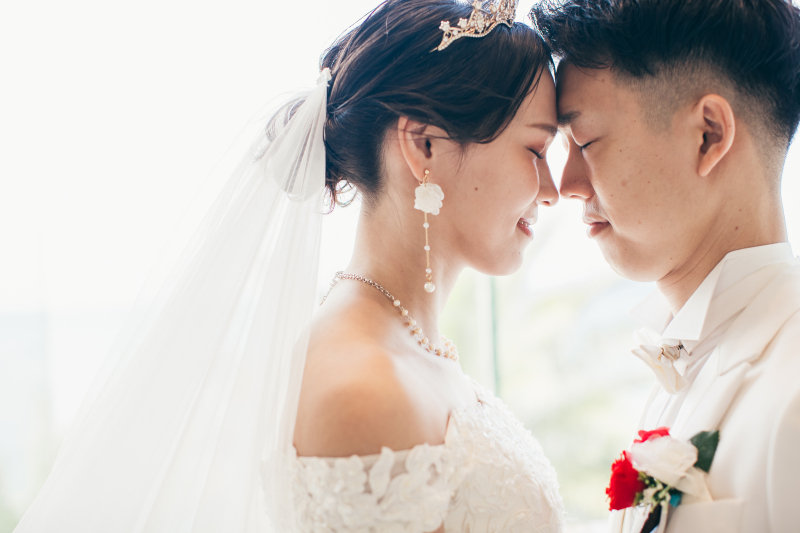 ロマンティックな『おでこコツンショット』♡